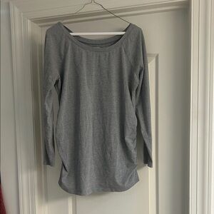 Motherhood Maternity Gray Long Sleeve Top